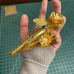 Chinese Imperial palace Nail guard gold